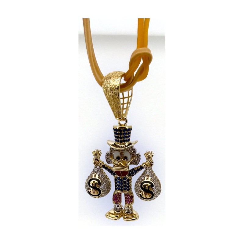 Medalla tio rico de oro 18k